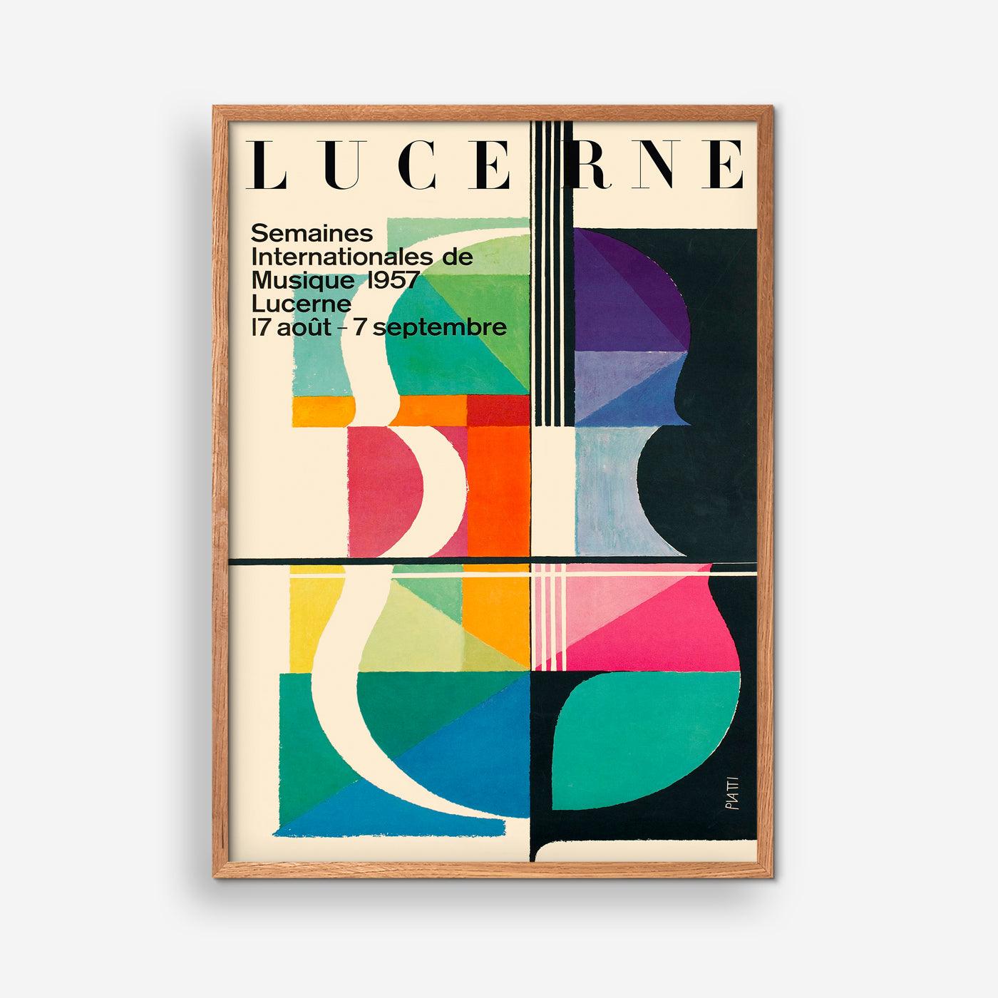 Lucerne 1957 concert poster