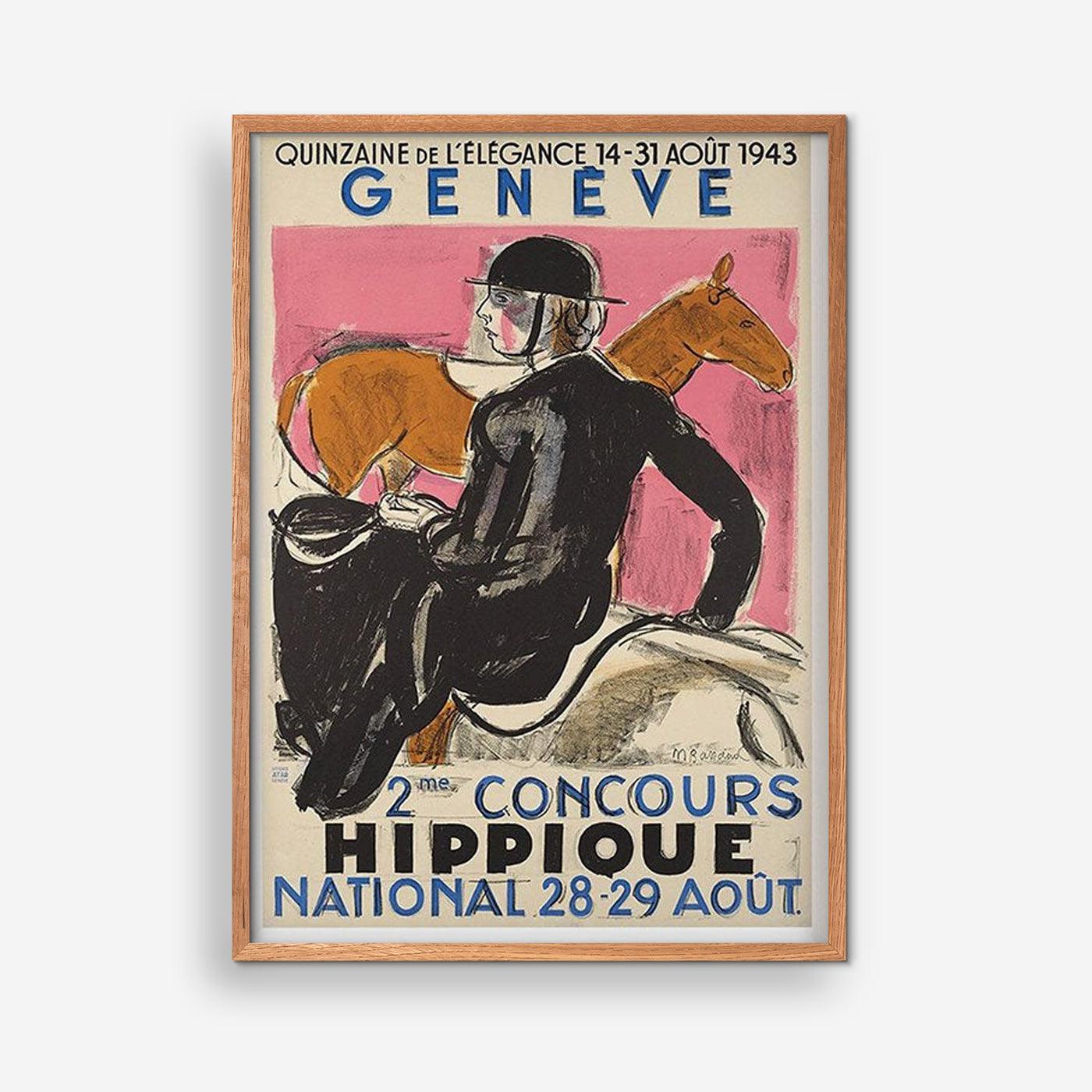 Geneve Hippique Art print