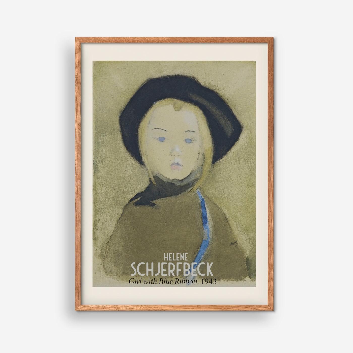 Helene Schjerfbeck - Girl with Blue Ribbon 1943