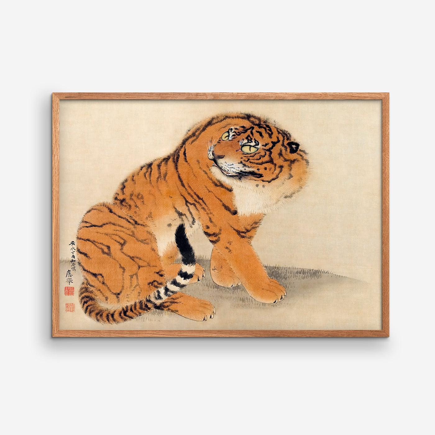 Sitting Tiger - Maruyama Ōkyo