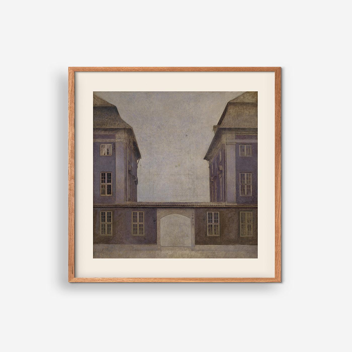 Asiatisk Compagnis bygninger, set fra St. Annæ Gade - Vilhelm Hammershøi