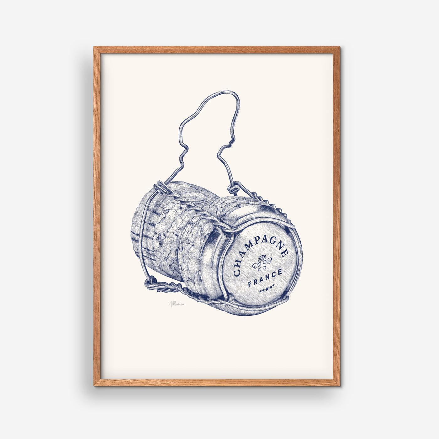 Champagneprop - Blå - Julie Flansmose