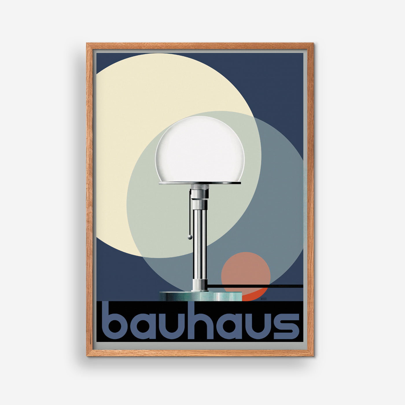 Wagenfeld-lampe print- Bauhaus
