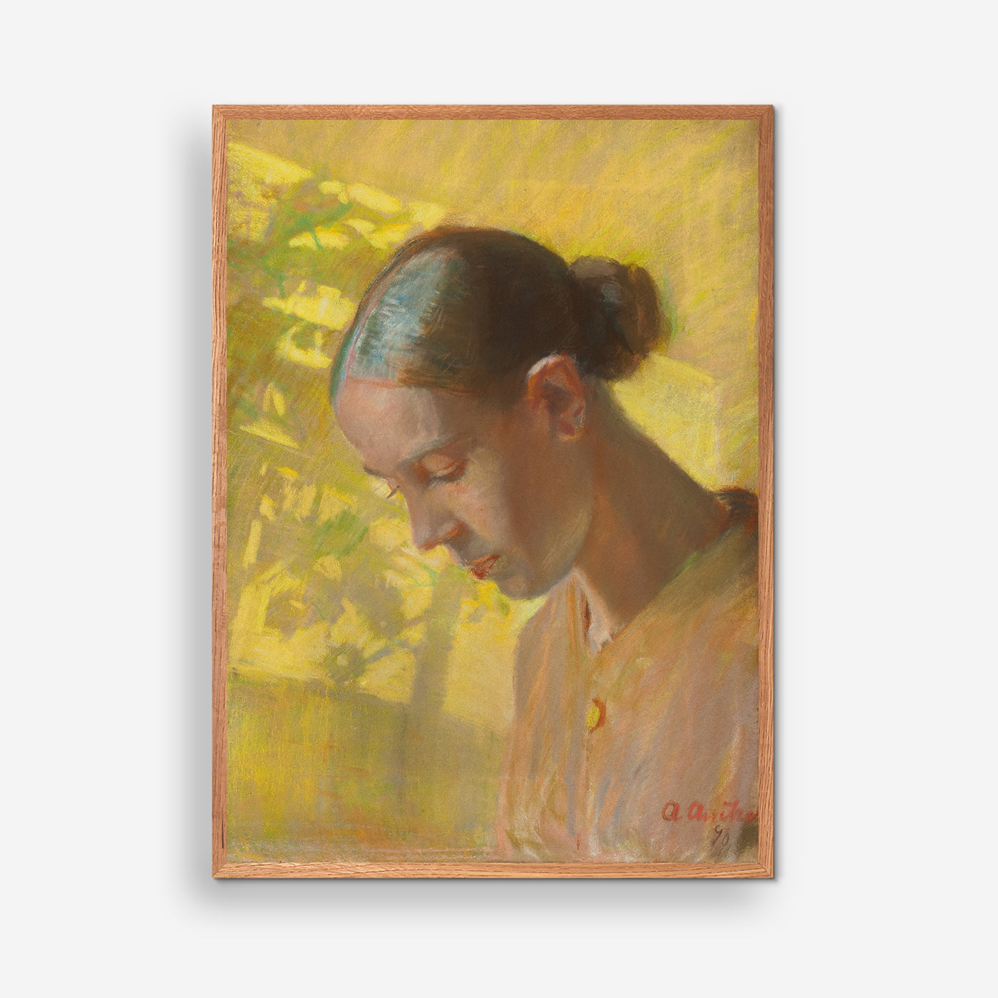 Studie til Sypigens hoved - Anna Ancher