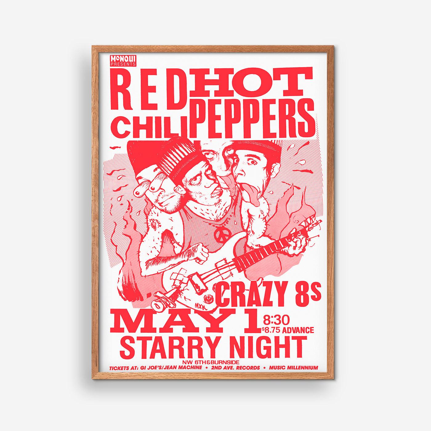 Red Hot Chilli Peppers concert poster