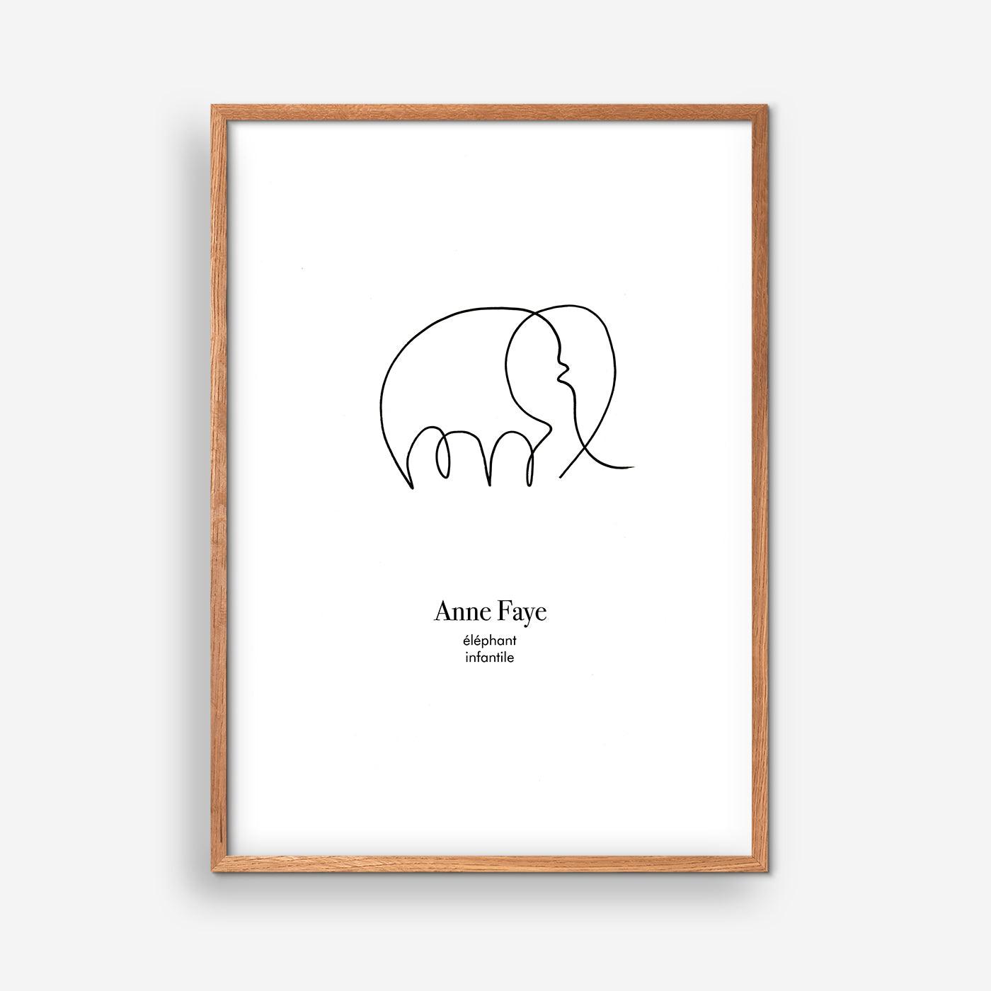 Éléphant Infantile - Anne Faye