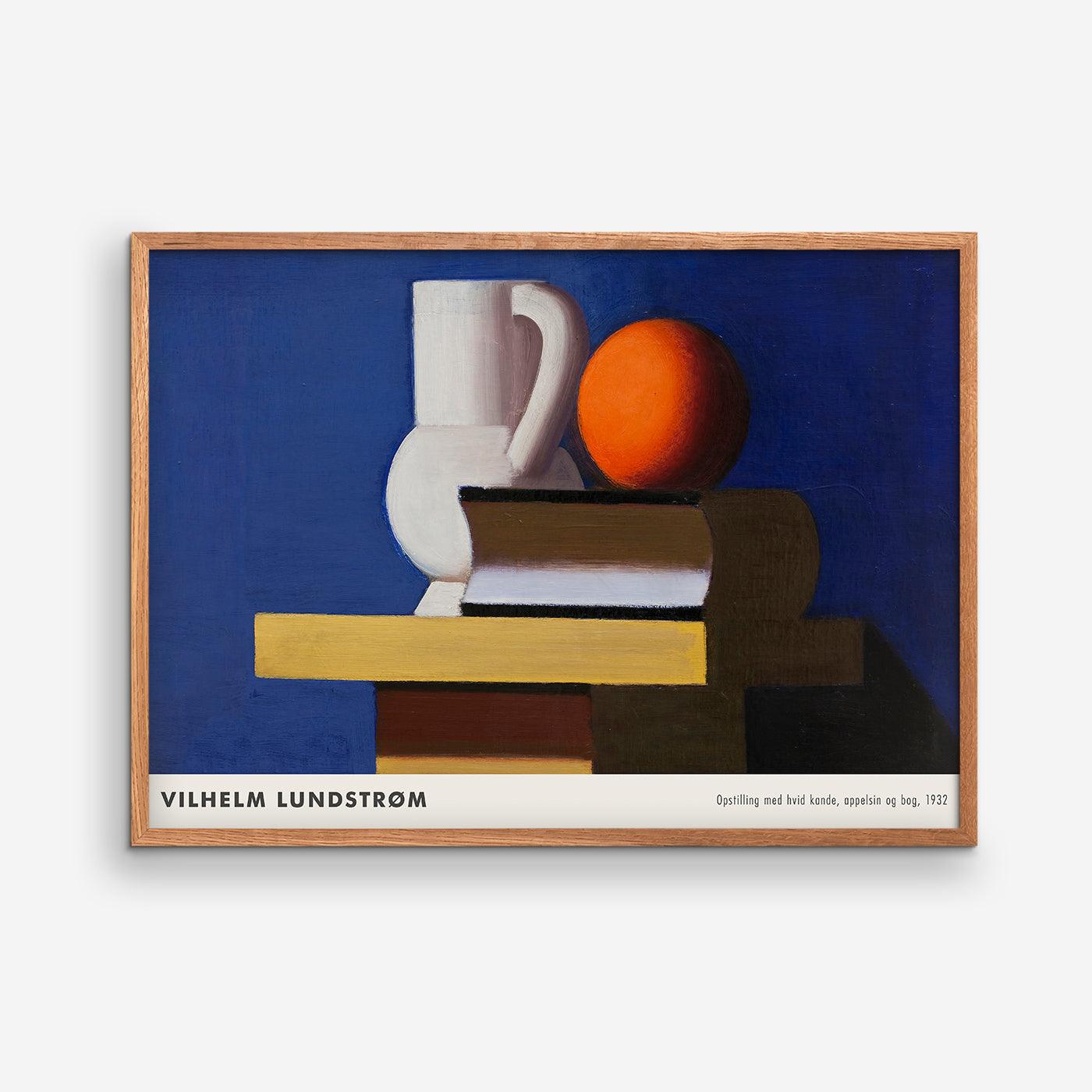 Arrangement with white jug (large) - Vilhelm Lundstrøm