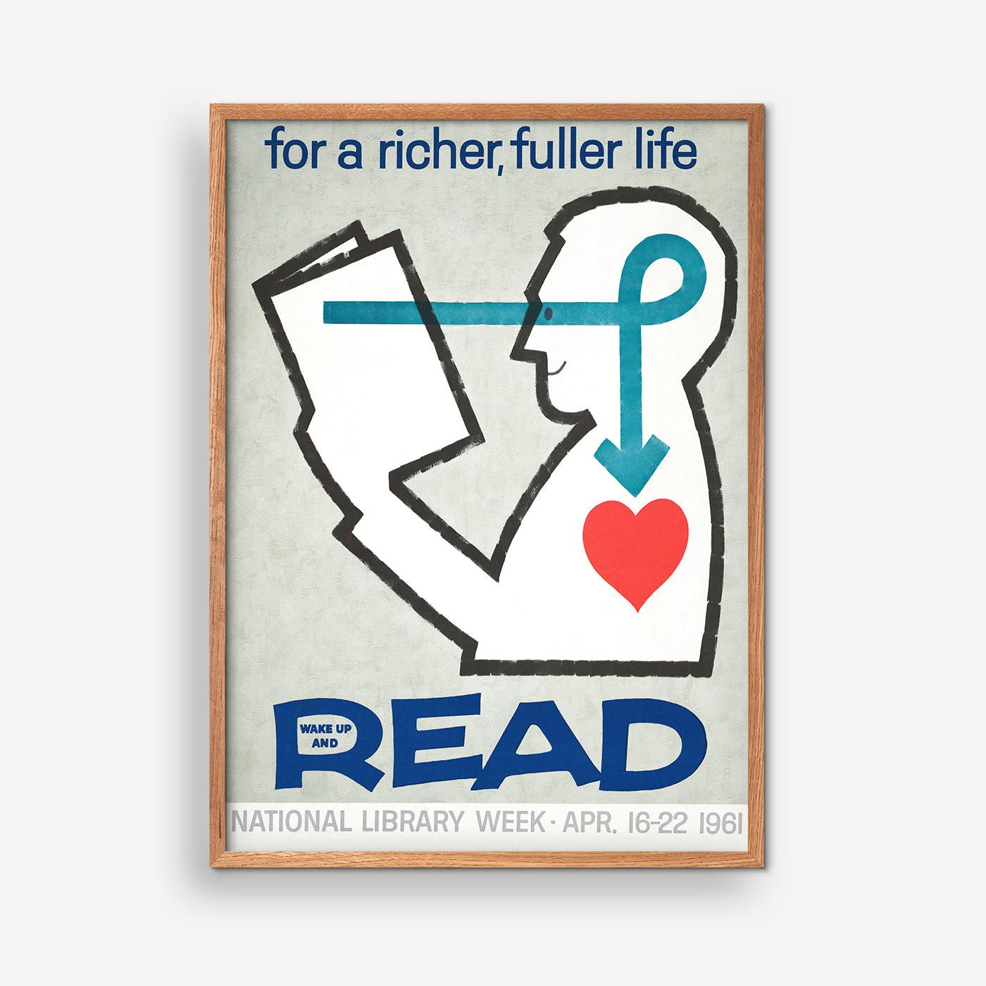 For a richer, fuller life wake up and read, 1961 - National Library Week