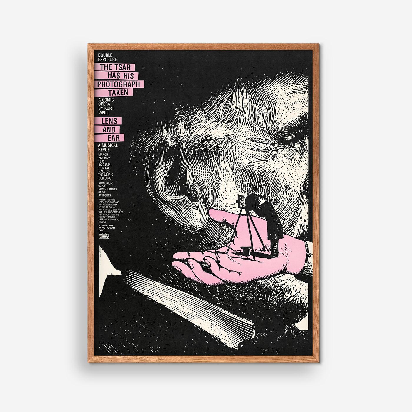 The tsar has his photograph taken... lens and ear, 1983 - Lanny Sommese