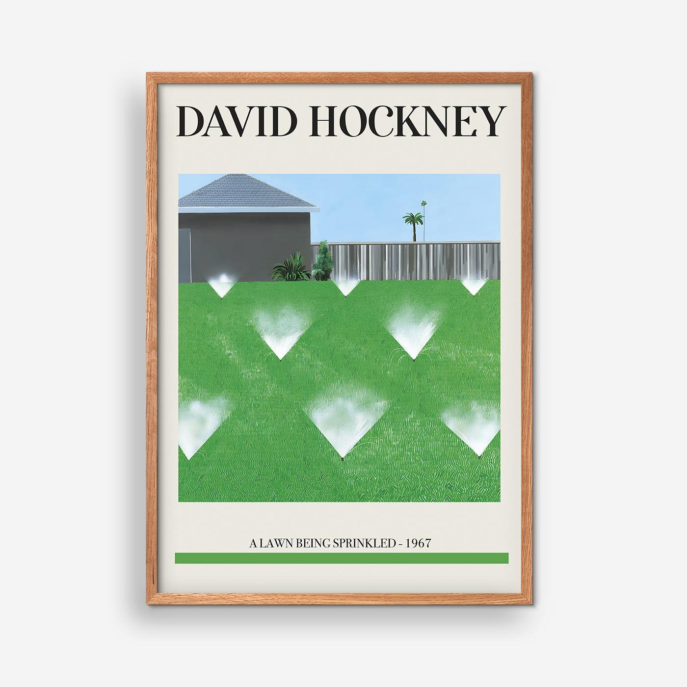 A Lawn Being Sprinkled