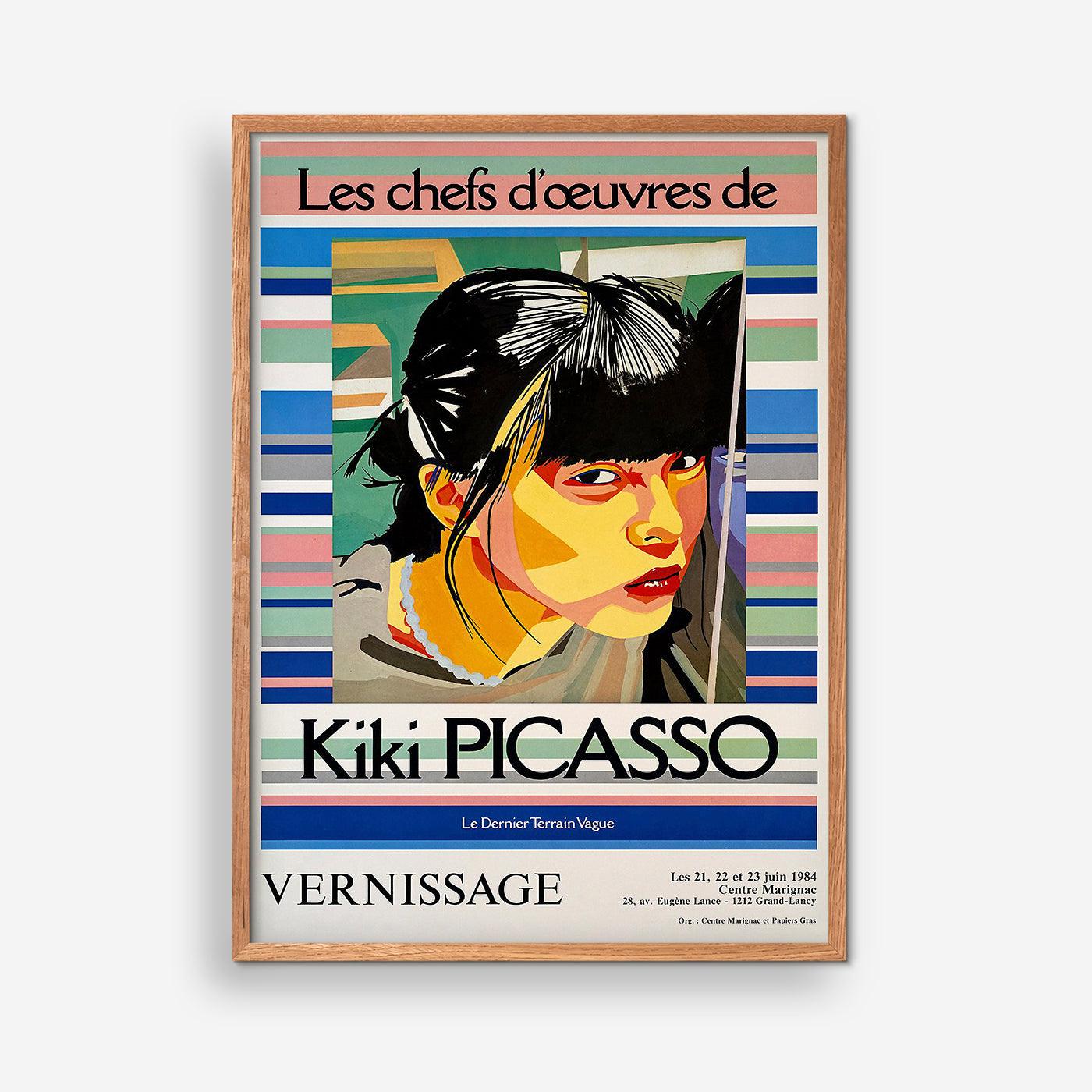Vernissage exhibition poster - Kiki Picasso