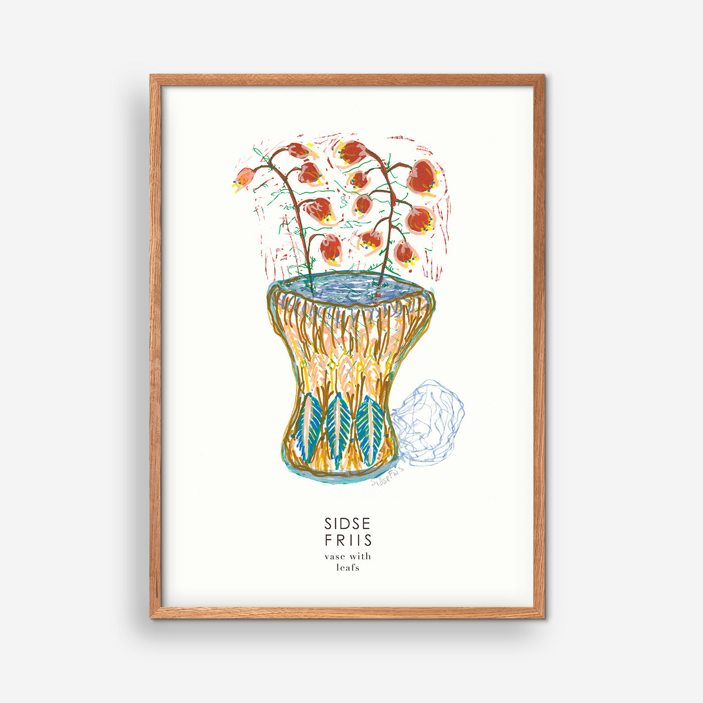 Vase With Leafs - Sidse Friis