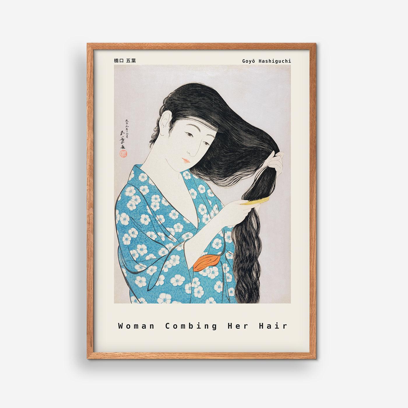 Woman Combing Her Hair - Goyõ Hashiguchi