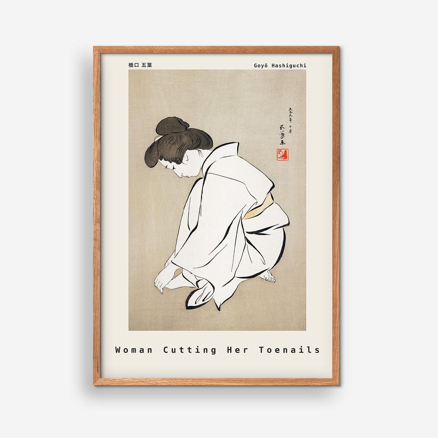 Woman Cutting Her Toenails - Goyõ Hashiguchi