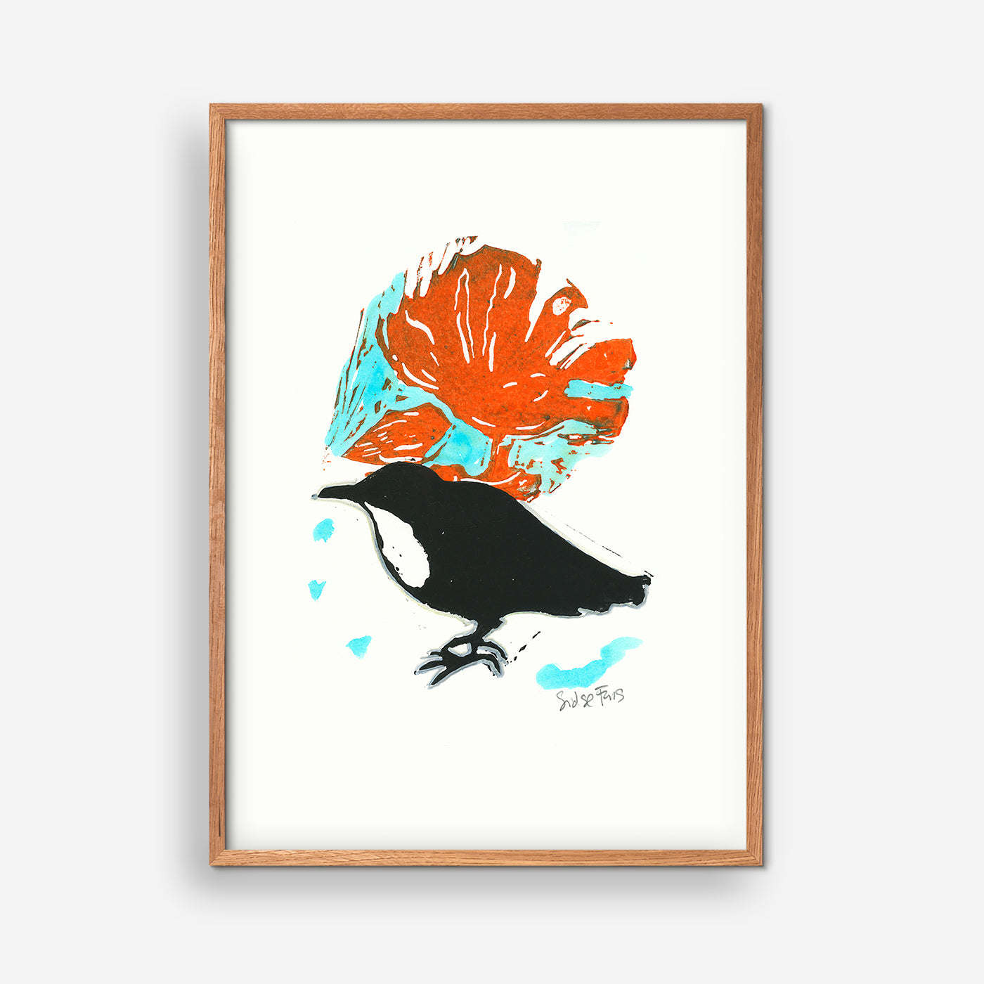 Starling on Turquoise - Sidse Friis