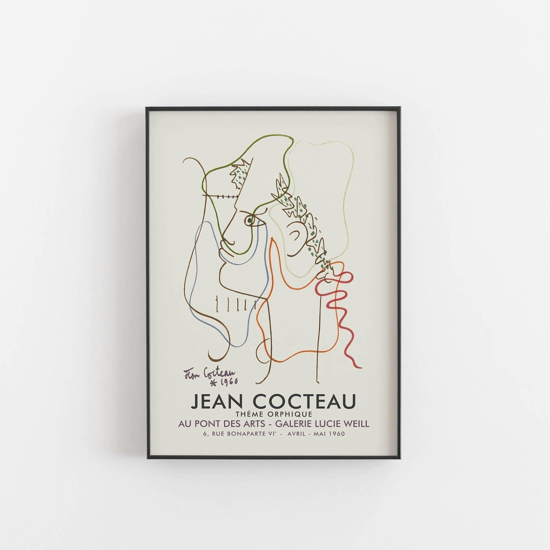 Jean Cocteau exhibition poster