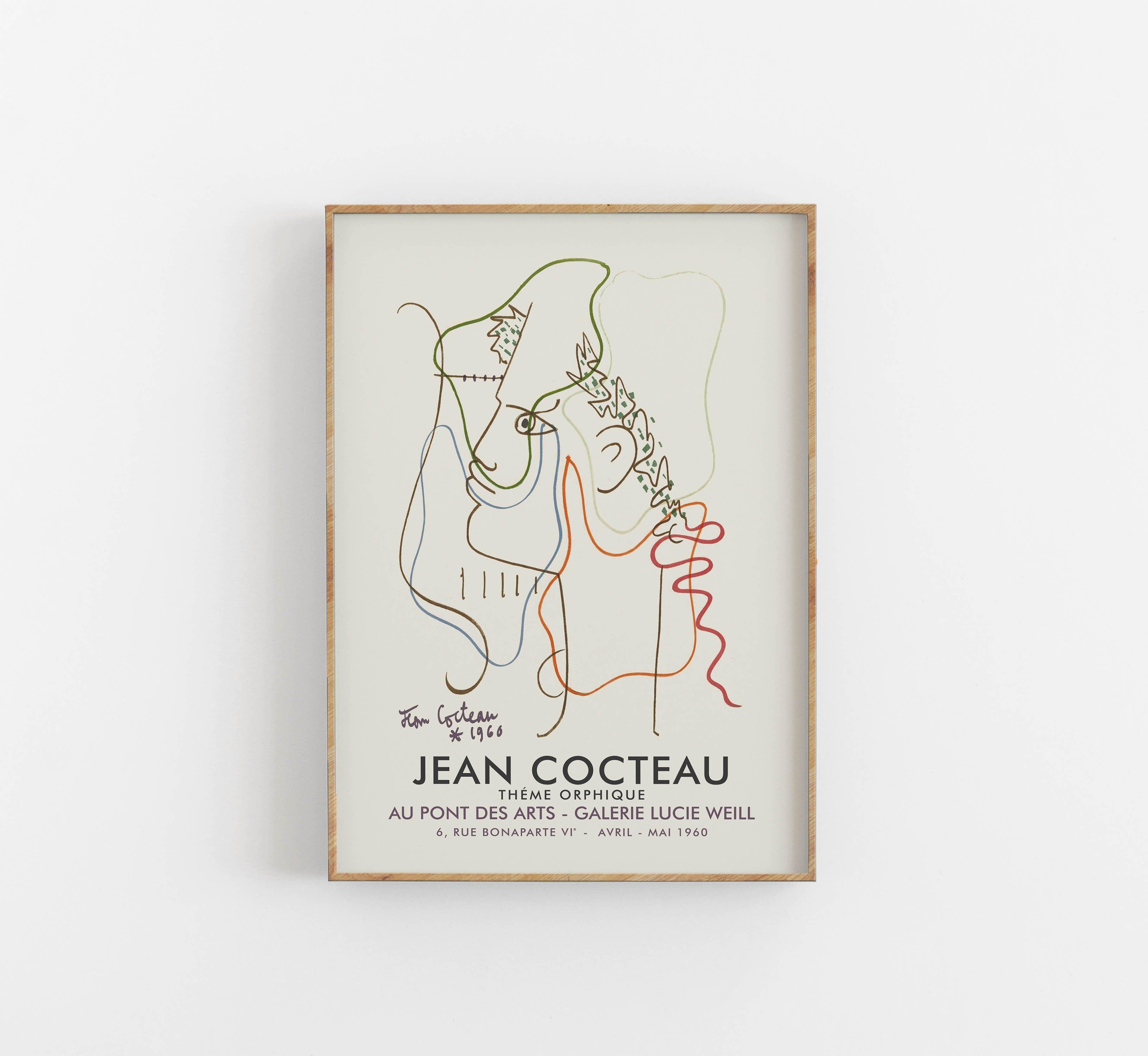 Jean Cocteau exhibition poster