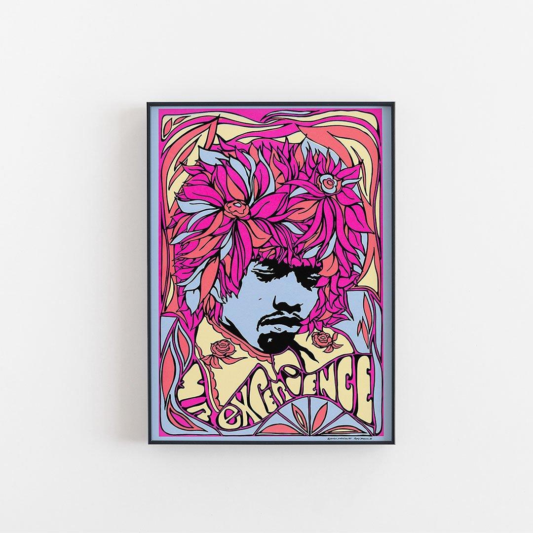 Jimi Hendrix music poster