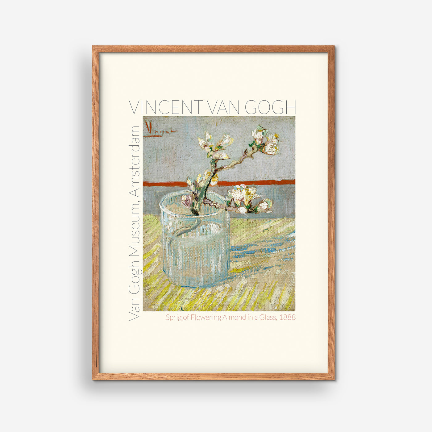 Sprig of Flowering Almond in Glass - Van Gogh