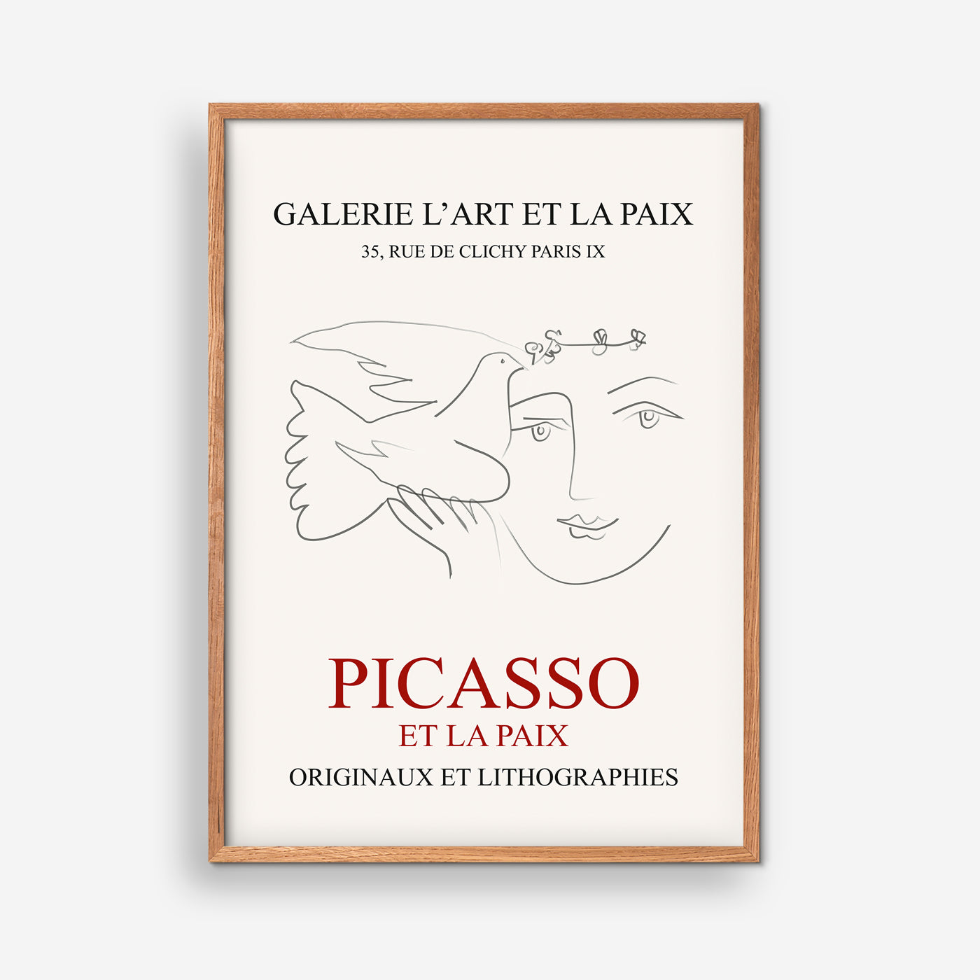 A La Paix exhibition poster - Picasso