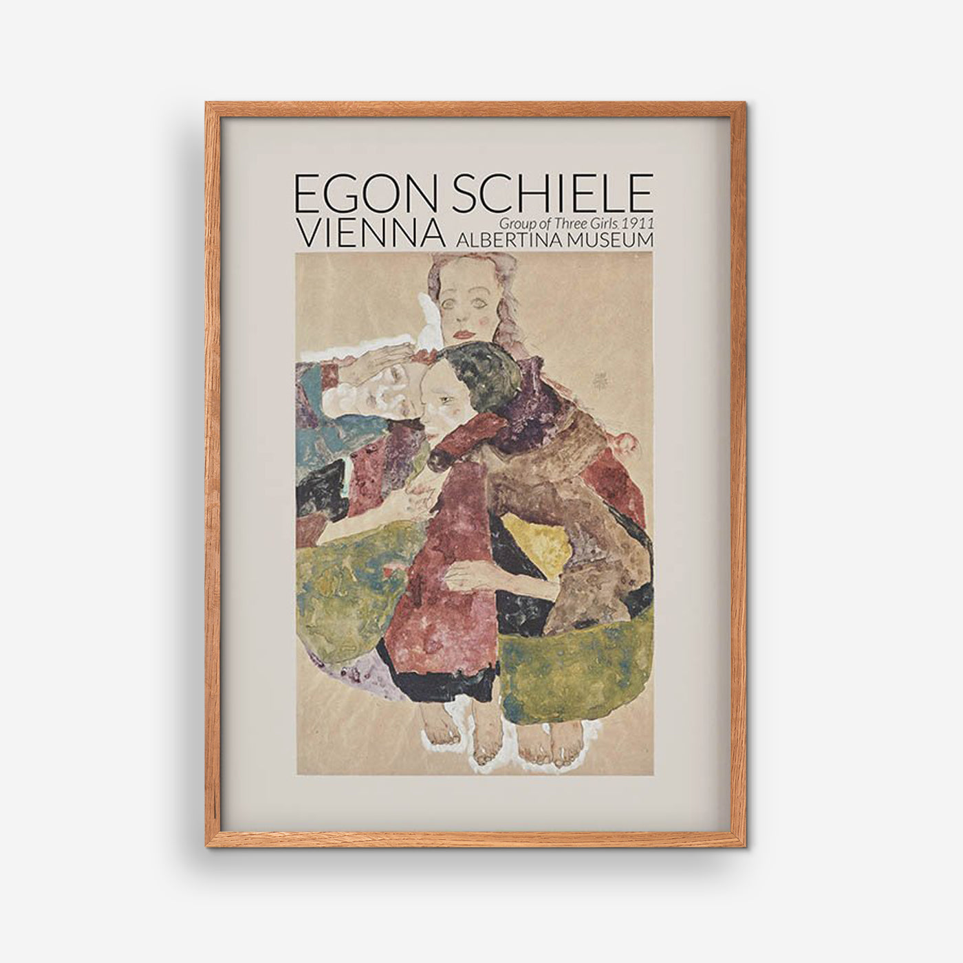 Three Girls - Egon Schiele