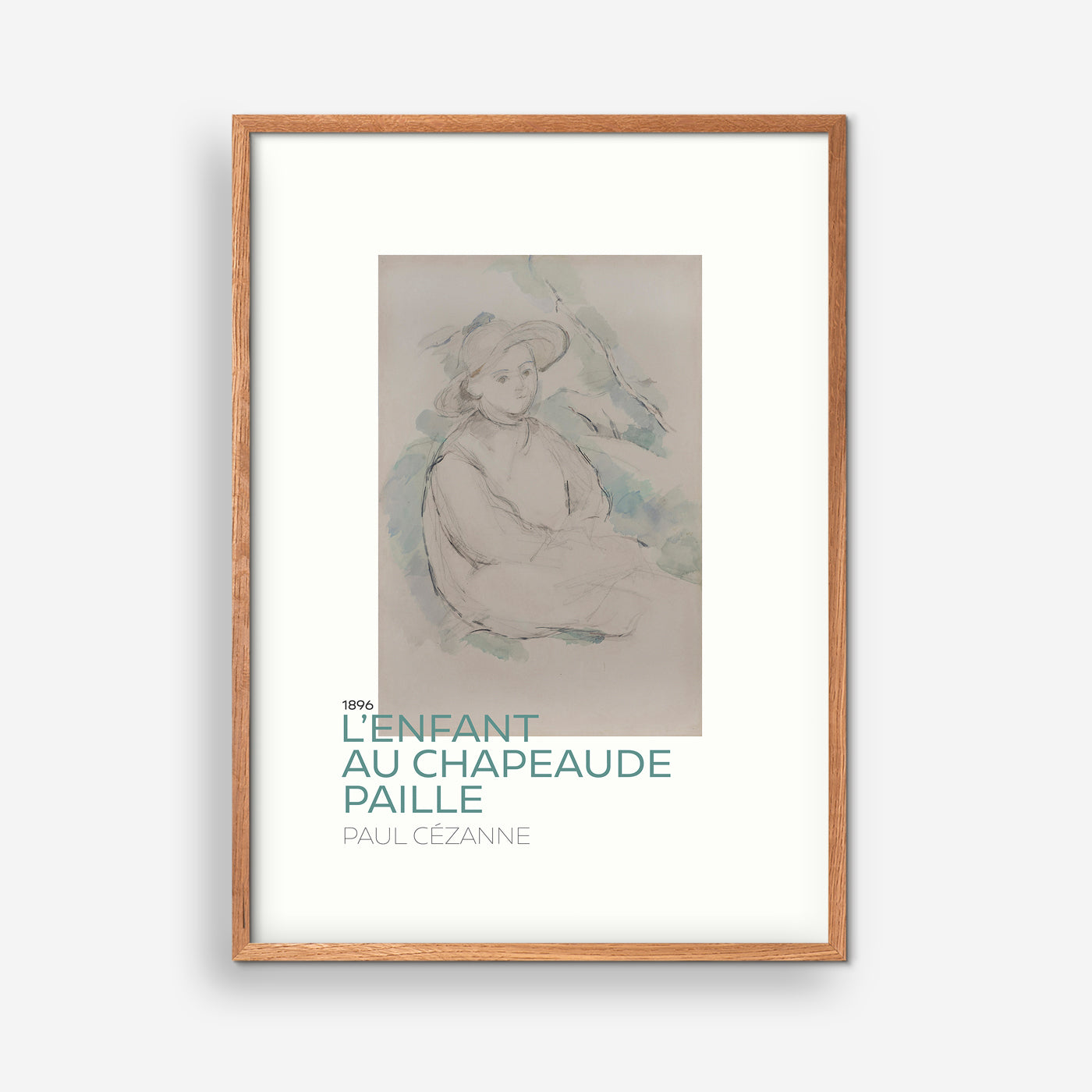 Paul Cézanne - L´Ennfant Au Chapeaude Paille