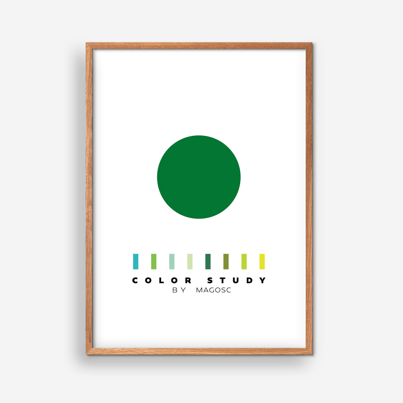 Color Study Green Circle by MAGOSC