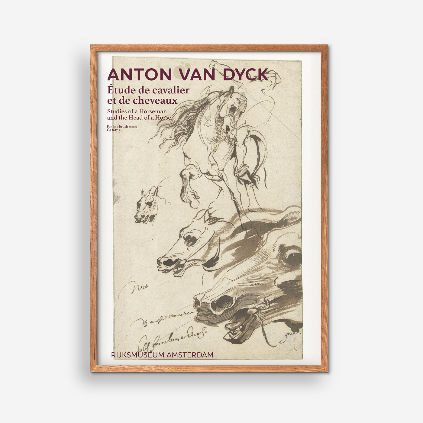 Étude de cavalier et de cheveaux - Anton Van Dyck