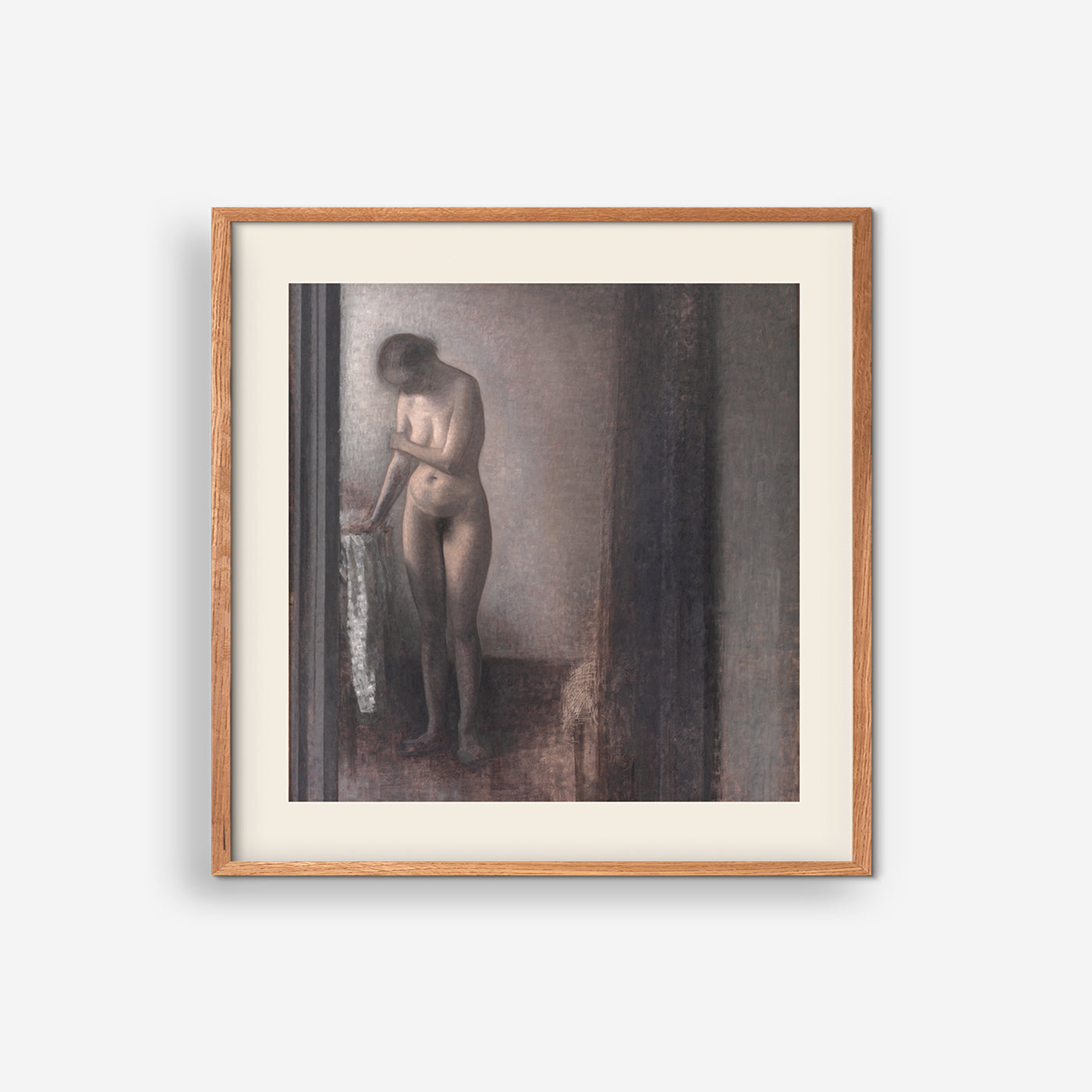 Standing naked woman - Vilhelm Hammershøi