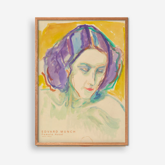 Female Head, 1932-1942 - Edvard Munch
