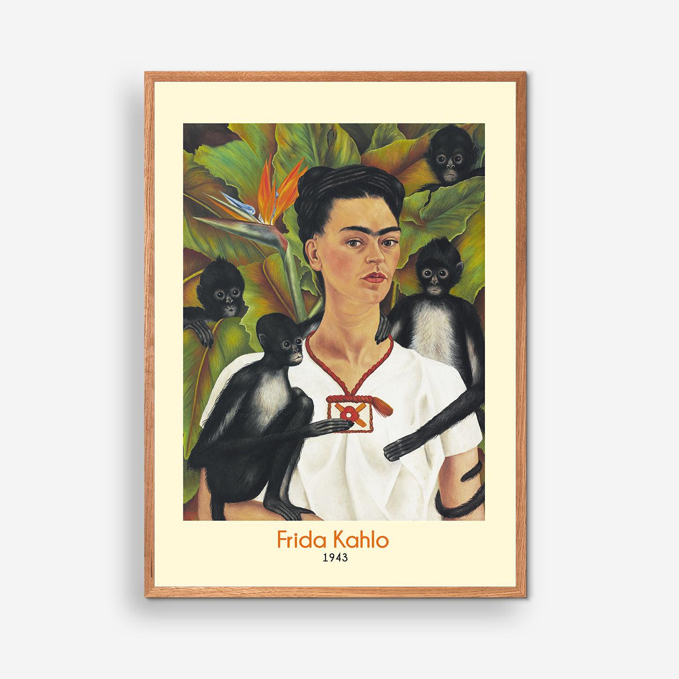 Frida Kahlo - Selvportræt med abe