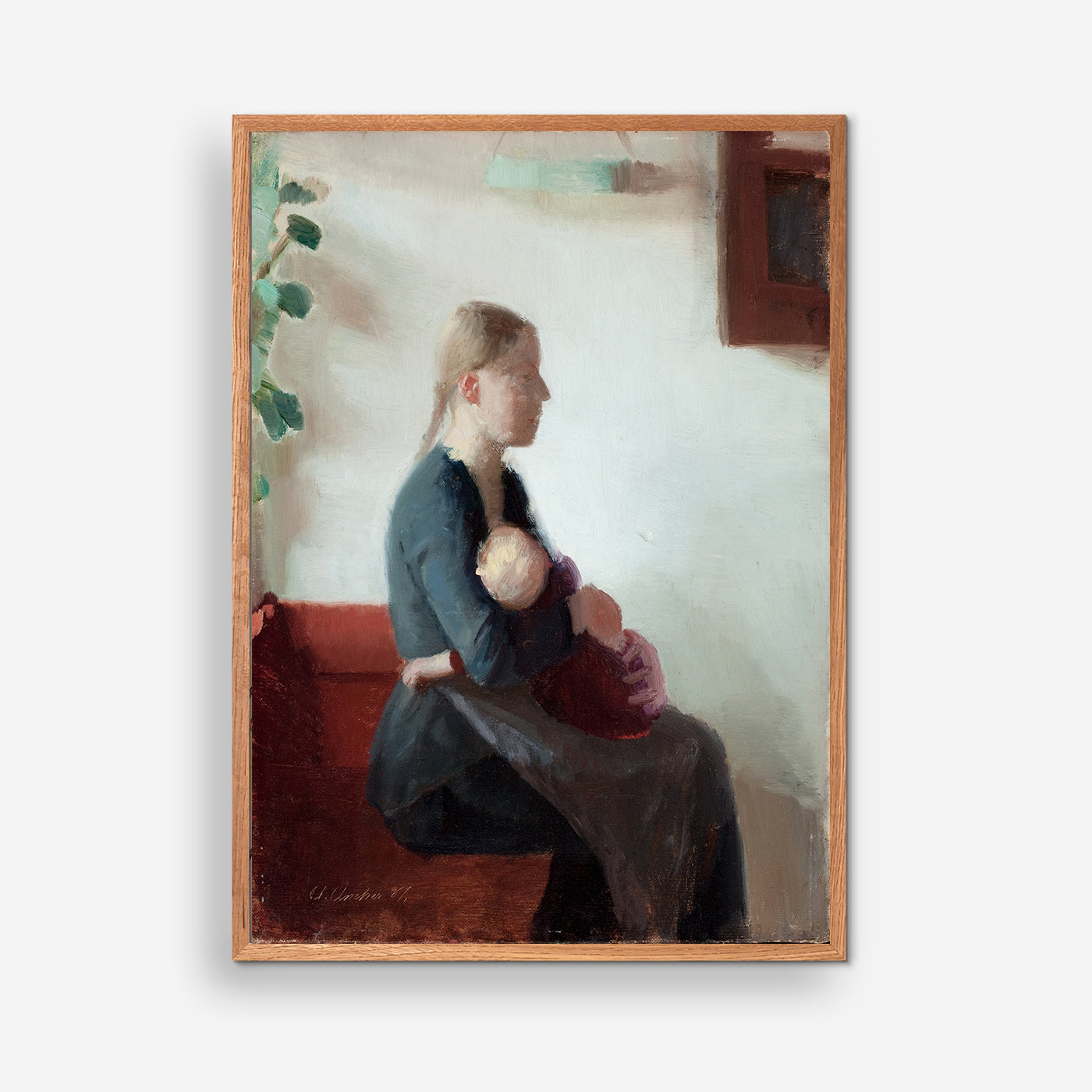 Ung mor med barn, 1887 - Anna Ancher