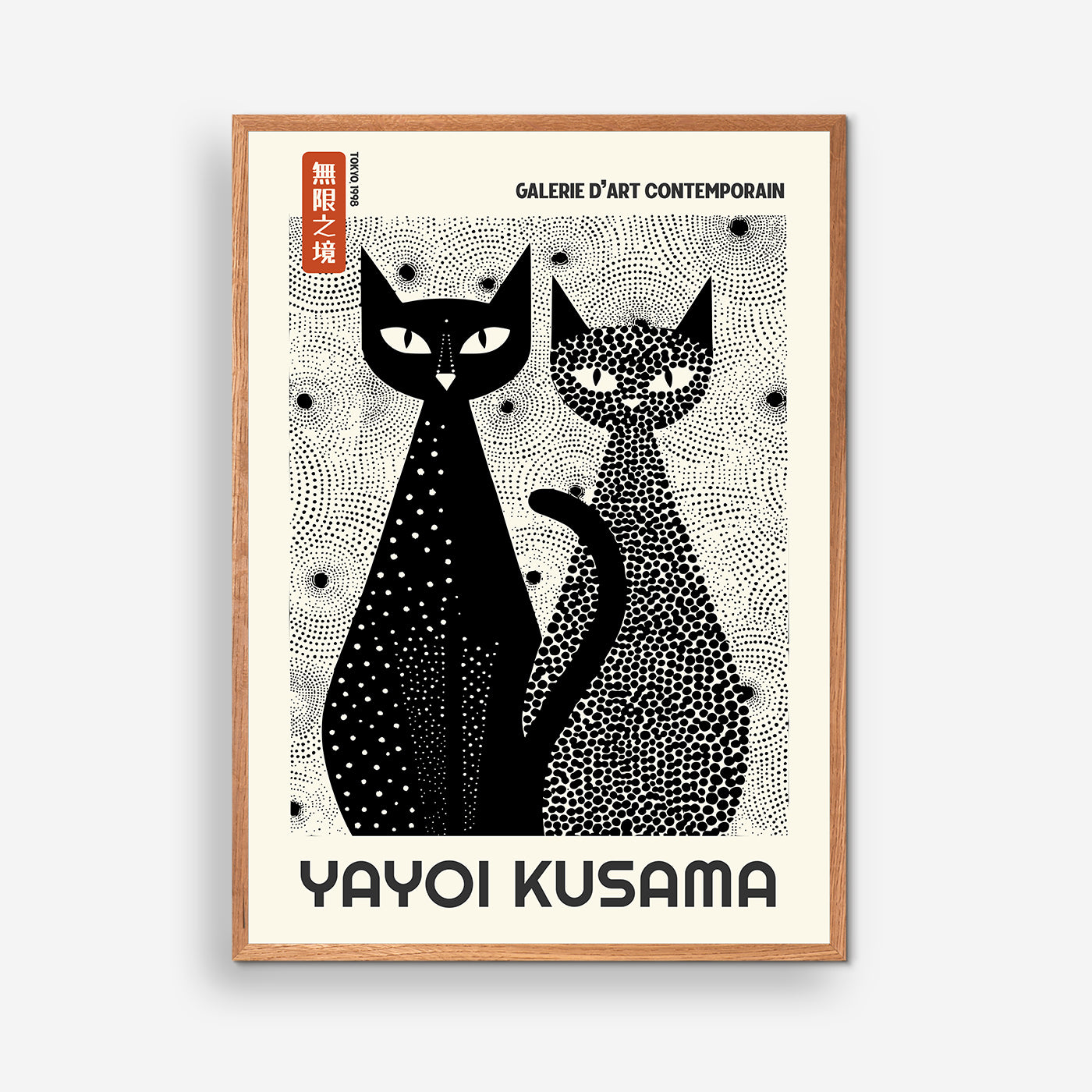 Two Black cats - Yayoi Kusama