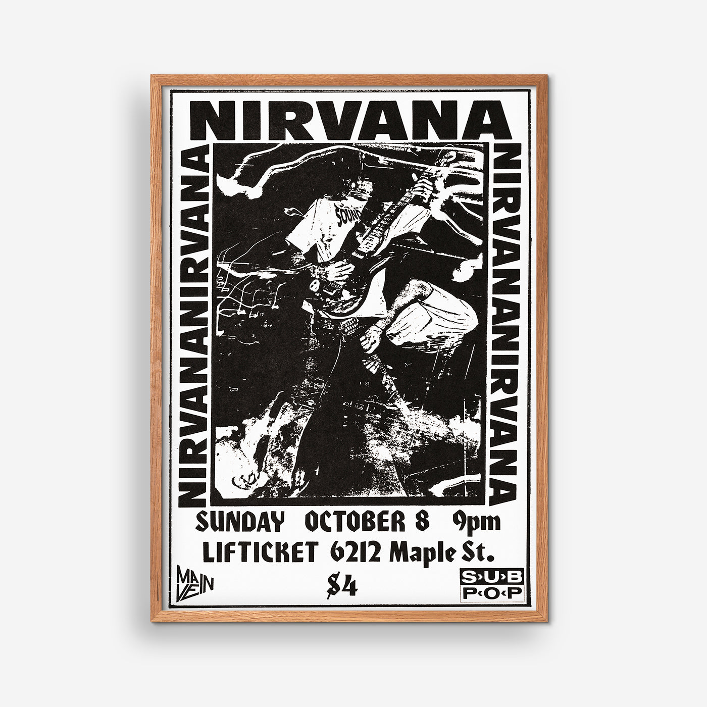 Nirvana concert poster