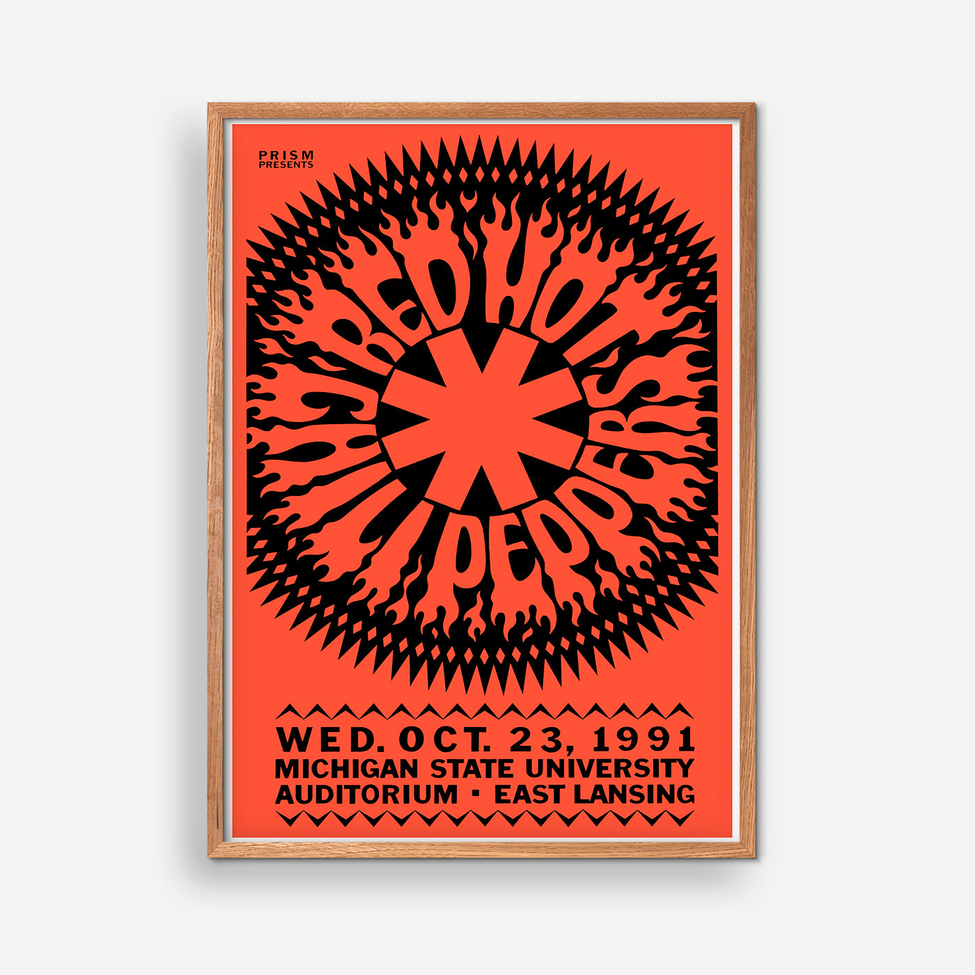 Red Hot Chili Peppers - Michigan concert poster