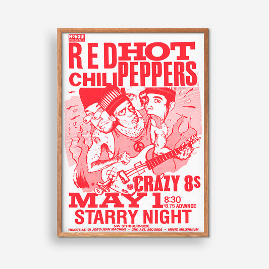 Red Hot Chilli Pepers concert poster