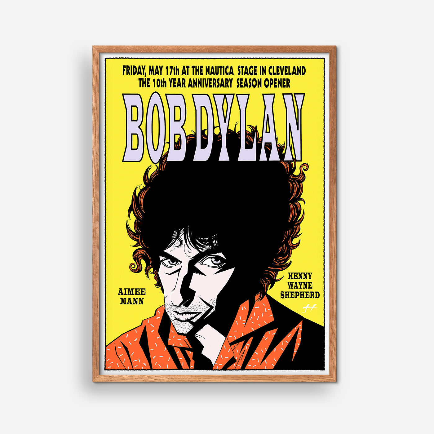 Bob Dylan Cleveland concert poster