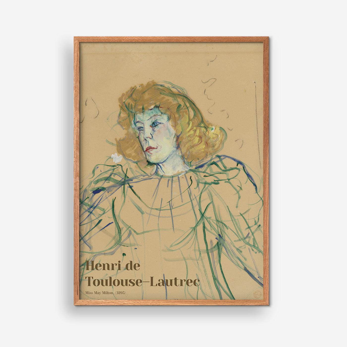 Miss May Milton - Henri de Toulouse-Lautrec