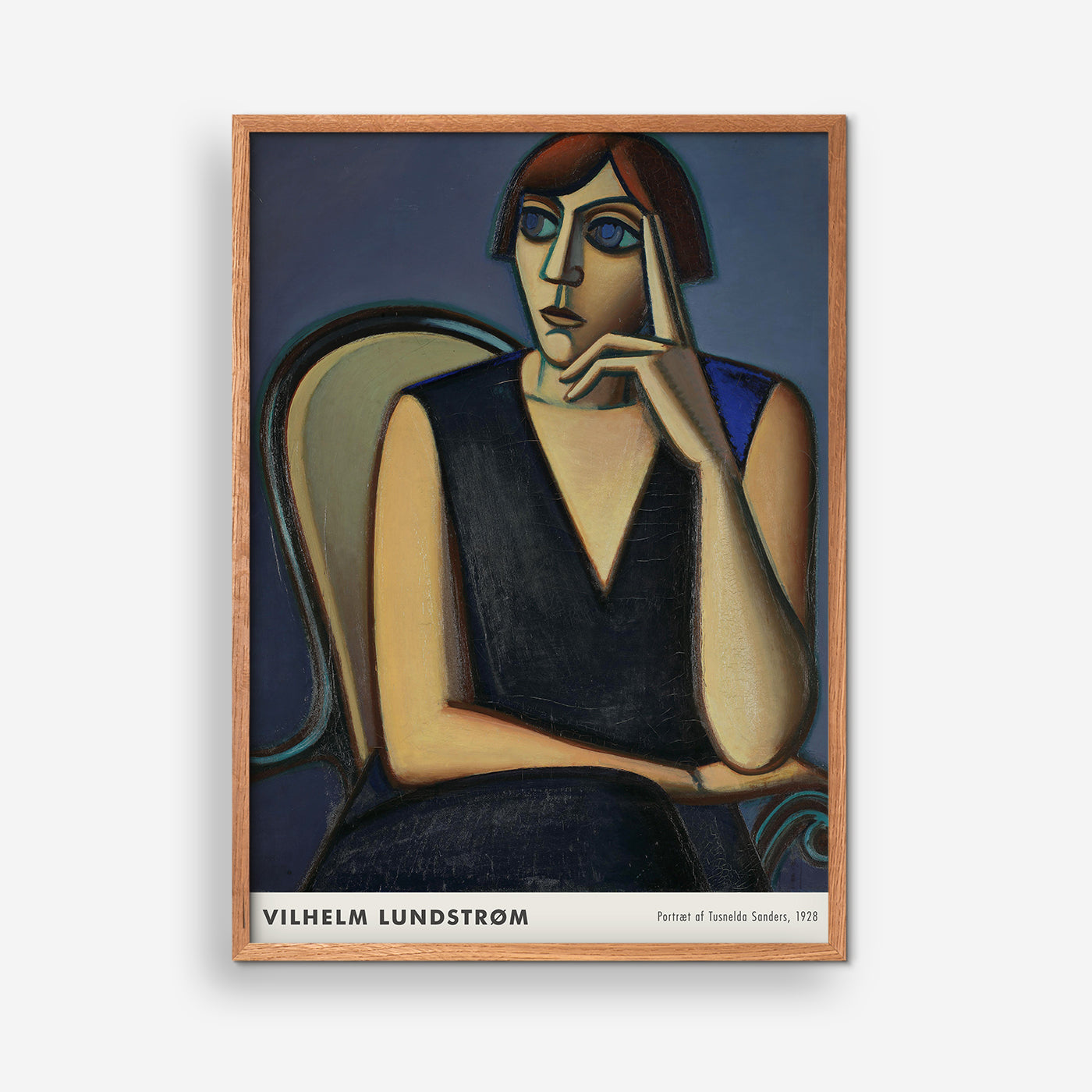 Portrait of Tusnelda Sanders 1928 (large) - Vilhelm Lundstrøm