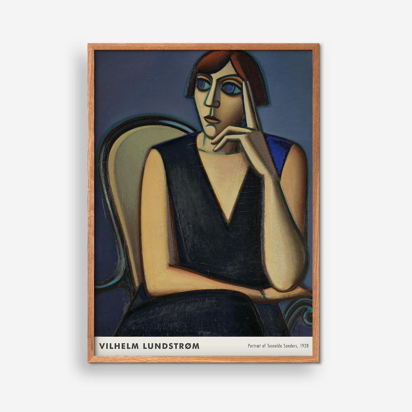 Portræt af Tusnelda Sanders 1928 (stor) - Vilhelm Lundstrøm