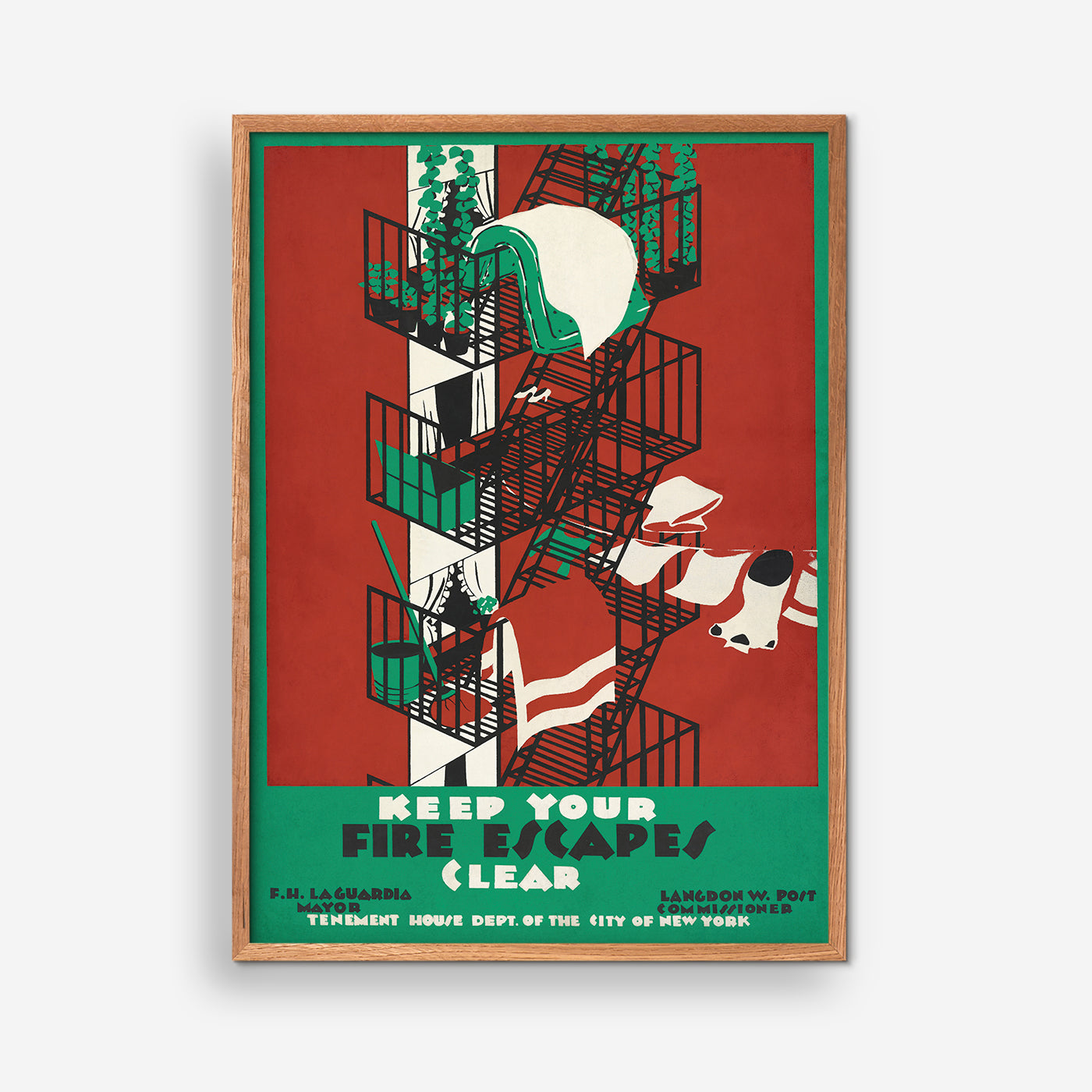 Keep your fire escapes clear, 1936 - Federal Art Project