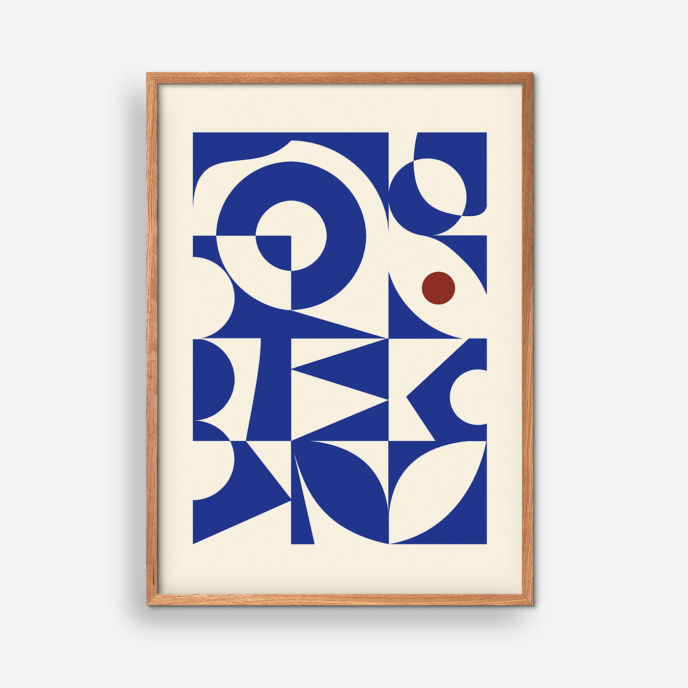 Abstract Shapes, Blue - Bauhaus