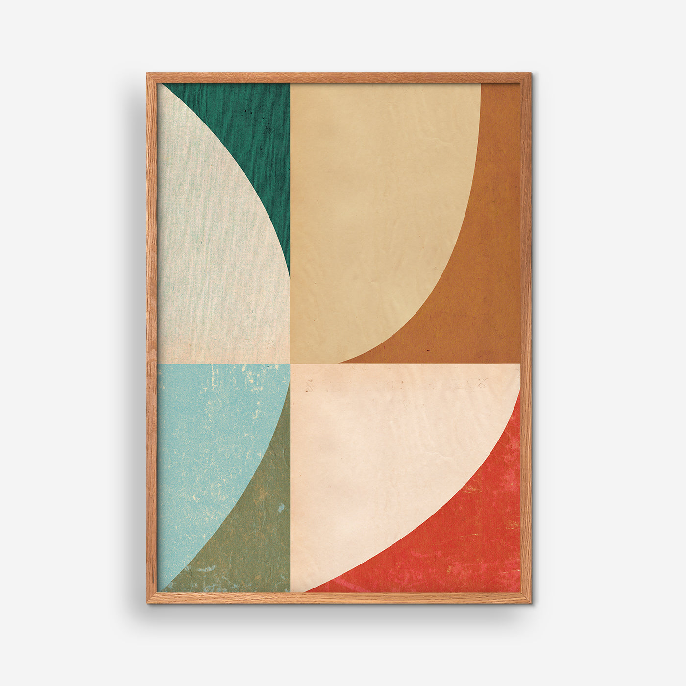 Abstract Shapes, Multi Colored - Bauhaus