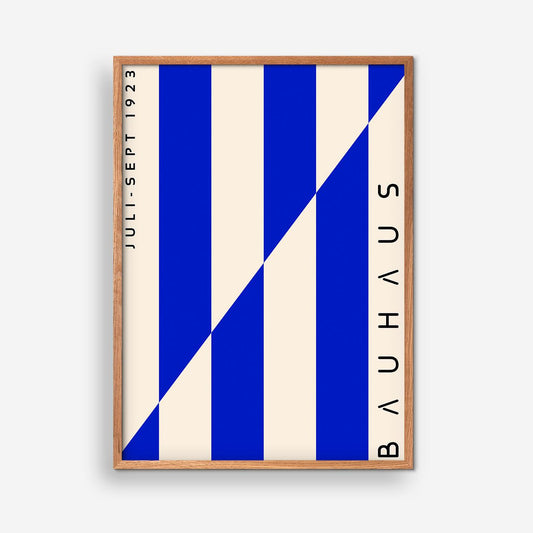 Retro Striber, Blå - Bauhaus