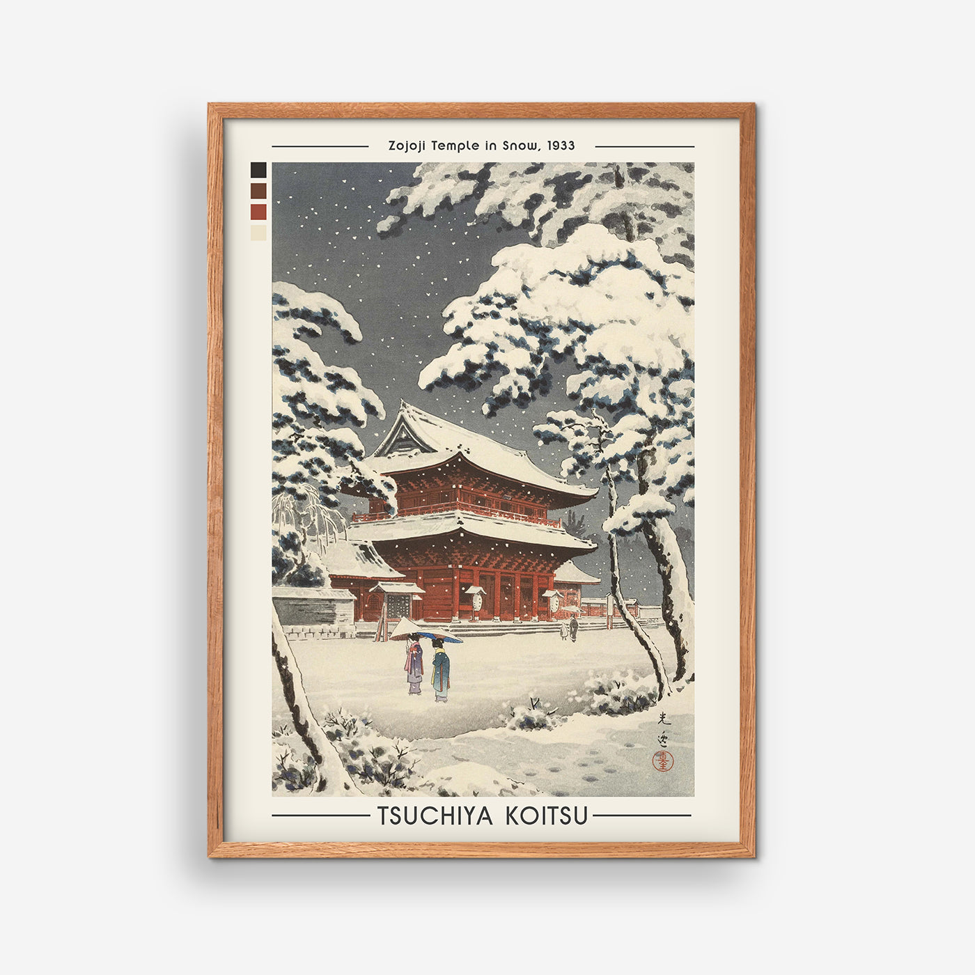 Zojoji Temple in Snow, 1933 - Tsuchiya Koitsu