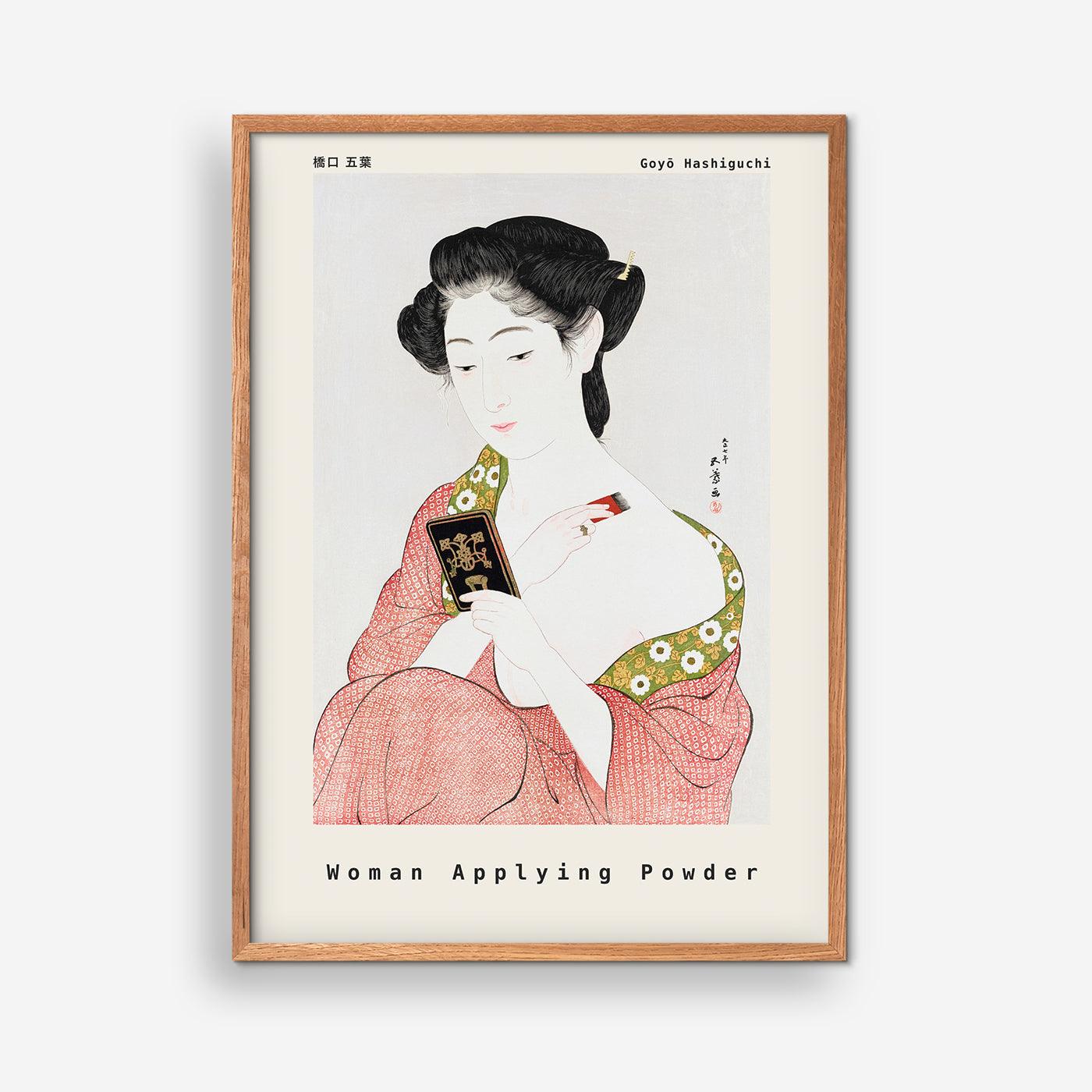 Woman Applying Powder - Goyõ Hashiguchi